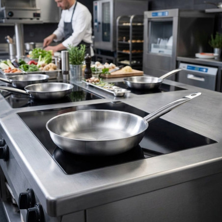  LACOR Chef Stainless Steel Frying Pan - Ø 36 x 6.5 cm