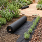 Black Weed Control Fabric 2 x 50 m 150 g/m² | Water-Permeable and Breathable Geotextile Fabric | Weed Protection
