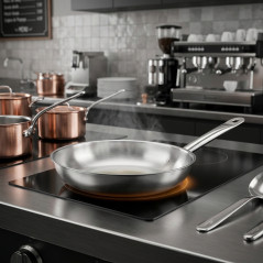  LACOR Chef Stainless Steel Frying Pan - Ø 28 x 5.5 cm