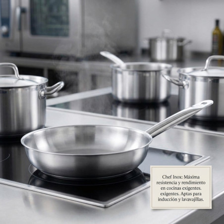 Padella LACOR Chef in acciaio inossidabile - Ø 24 x 4,5 cm