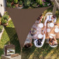 Toldo Impermeable Exterior Marron | Toldo Vela de Sombra Triangular 3,6 x 3,6 x 3,6 m | Toldos para Patio Exterior Jardin UV