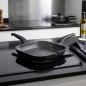 LACOR Grillpfanne - Smooth Eco Stone Grill - Schwarz [28 x 28 cm]