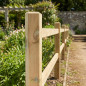 Poste quadrado de madeira 120x7x7 cm | Estaca de madeira de pinho sem espigão | Postes para cercas, pérgolas, jardins e plantas