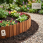 Borda lisa colorida 30 x 1,4 x 120 cm, ideal para decoração de jardins