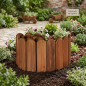 Bordure de Jardin Bois Clôture Flexible pour Jardin 30 x 1,4 x 120 cm, Pelouse, Paysage, Bordure a Planter Décorative