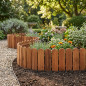 Bordure de Jardin Bois Clôture Flexible pour Jardin 20 x 1,4 x 120 cm, Pelouse, Paysage, Bordure a Planter Décorative