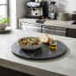 Plateau rond en mélamine avec finition marbre Lacor - Ø 55 cm