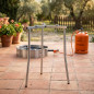 LACOR Universal Support for Adjustable Paellero, Aluminium, Grey, 56 cm
