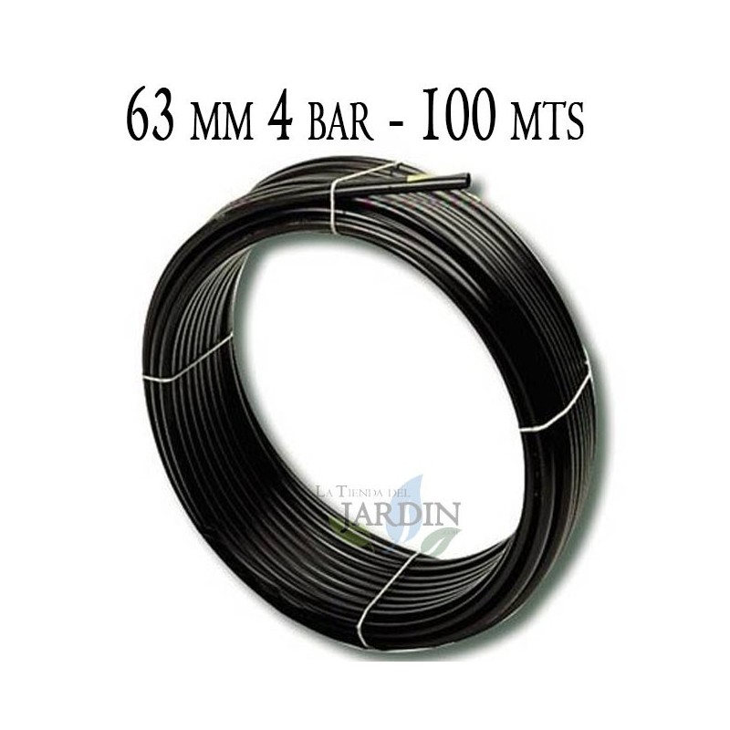 Tubo in polietilene da 63 mm | Tubo agricolo da 63 mm, 4 bar, 100 metri | Tubo per irrigazione da 63 mm | Tubo flessibile per ir