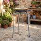 Soporte Universal Lacor | Para Paellero | Regulable | Aluminio Gris 56 cm | Accesorio Paelleros Universal