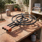 Réchaud Poêle Gaz Butane Lacor 20-40-60 cm, 3 brûleurs pour poêles à paella de 28 à 80 cm