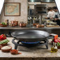 LACOR Carbon Steel Paella Pan, Non-Stick [60 cm - 19 servings]