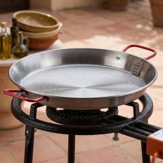  LACOR Classic Steel Paella Pan [70 cm - 25 Servings]