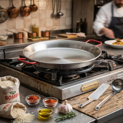 Classic Steel Paellapfanne LACOR [60 cm - 19 Portionen]