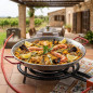Paellera Lacor Classic Steel | 46 cm | 12 porções | Paellera resistente | Lacor