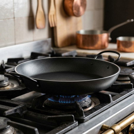 Poêle à paella robuste en aluminium antiadhésif Lacor - 24 cm