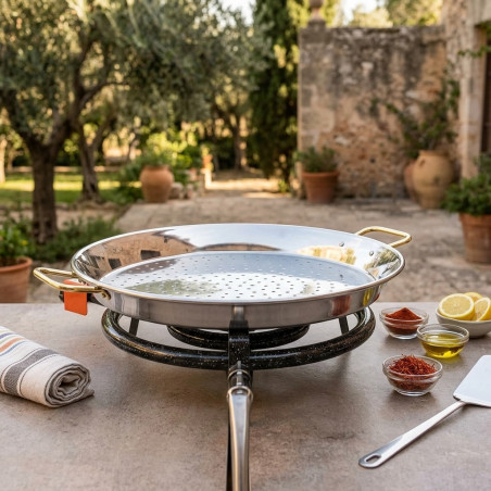 Classic Valencian Stainless Steel Pan [50 cm - 14 Servings]