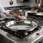Classic Valencian Stainless Steel Paella Pan | 50 cm | 14 Servings | Steel Paella Pan | Lacor