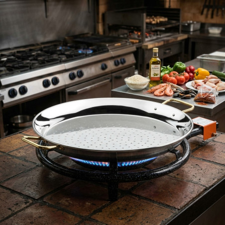Padella classica valenciana in acciaio inossidabile [42 cm - 10 porzioni]