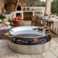 Paellera clássica valenciana em aço inoxidável | 42 cm | 10 porções | Paellera em aço | Lacor