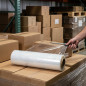 Filme plástico para embalagens industriais, rolo de 2 kg, largura de 50 cm, 23 mícrons | Embalagem para mudanças | Filme stretch