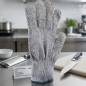 Lacor Protective Glove | Abrasion and Cut Resistant | Size L | Polyethylene | Gray | Professional Kitchen Glove | Lacor