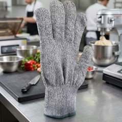 Gant de protection Lacor | Résistant à l'abrasion et aux coupures | Taille M | Polyéthylène | Gris | Gant de sécurité | Lacor