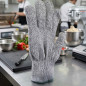 Lacor Schutzhandschuh | Abrieb- und schnittfest | Größe M | Polyethylen | Grau | Sicherheitshandschuh | Lacor