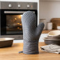 Gant de cuisine Lacor en Coton et Silicone 33cm, Noir