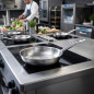 Sartén Acero Inoxidable 40 cm | Sartén sin revestimiento robusta | Calentamiento rápido | Apta todas cocinas y lavavajillas