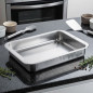 Teglia da forno in metallo Lacor | Acciaio inossidabile | 35 x 26 x 5,5 cm | Teglia da forno | Lacor