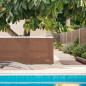 Tela de sombreamento 2x10 m | Ocultação e privacidade para seu terraço ou jardim | Tela de ocultação marrom 90 g/m² | Ocultação