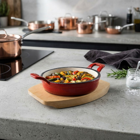 Casserole en Ronde Rouge, 470 ml - 16,2 x 3 cm, Lacor 