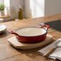  LACOR Red Round Iron Saucepan, 470 ml - 16.2 x 3 cm