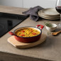  LACOR Red Round Iron Saucepan, 200 ml - 12 x 3 cm