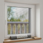 Tessuto per zanzariera 0,80 x 30 m | Rete grigia per finestre | Zanzariera ritagliabile | Repellente per zanzare 80 g/m²