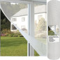 Tissu pour moustiquaire 1 x 30 m | Moustiquaire blanche pour fenêtre | Moustiquaire découpable | Répulsif anti-moustiques 120 g/