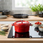 LACOR Casseruola Con Coperchio In Alluminio Pressofuso, 0,9 Litri - 14 x 7,5 cm - Colore Rosso