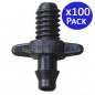 Lot de 100 Jonction pour conducteurs d'irrigation 4 mm x fil, accessoires d'irrigation goutte à goutte pour le jardinage et la c Lot de 100 Jonction pour conducteurs d'irrigation 4 mm x fil, accessoires d'irrigation goutte à goutte pour le jardinage et la c