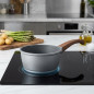 Panela reta de alumínio fundido Stilo | Cinza | 1,8 L | 18 cm x 8,8 cm | Panela de cozinha profissional | Lacor