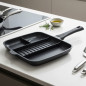 Grelha antiaderente Titanium Pro 4 em 1 | Alumínio | 32 x 26 cm | Grelha multiuso | Lacor