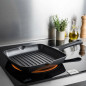Poêle à griller antiadhésive Titanium Pro | Aluminium | 28 x 28 cm | Poêle à griller carrée antiadhésive | Lacor Poêle à griller antiadhésive Titanium Pro | Aluminium | 28 x 28 cm | Poêle à griller carrée antiadhésive | Lacor