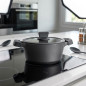 Caçarola antiaderente Titanium Pro 2,6L com tampa | Alumínio | 20cm | Caçarola grande | Caçarola alta | Lacor Caçarola antiaderente Titanium Pro 2,6L com tampa | Alumínio | 20cm | Caçarola grande | Caçarola alta | Lacor