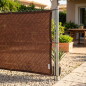 Rete ombreggiante 1,5x10 m | Schermo per la privacy per patio o giardino | Rete per la privacy marrone 160 g/m² | Privacy al 100 Rete ombreggiante 1,5x10 m | Schermo per la privacy per patio o giardino | Rete per la privacy marrone 160 g/m² | Privacy al 100