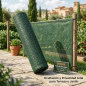 Malla de Sombreo 1x50 m | Ocultación y Privacidad para Terraza o Jardin | Malla de Ocultación Verde 160 g/m2 | Ocultación 100%
