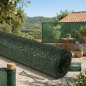  Shading mesh concealment 1.5 x 10 meters, dark green, 100% concealment for gardens, terraces and plot delimitation