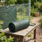 Rede de sombreamento de 1x5 m | Tela de privacidade para terraços ou jardins | Tela de proteção verde de 160 g/m2 | Tela 100%