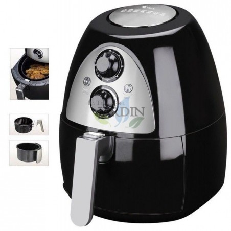 1230W 2 liter oil-free fryer black