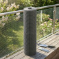  Square plastic mesh for terraces, balconies or fences 1x1 cm, Grey, 1 x 5 m
