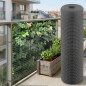  Square plastic mesh for terraces, balconies or fences 0.5x0.5 cm, Grey, 1 x 5 m